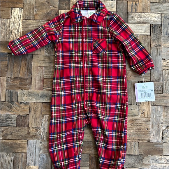 Little Me Baby Holiday One Piece Pajama NWT Size 9 Months - Picture 2 of 7